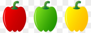 Green Pepper Clipart - Sweet Peppers Clip Art - Png Download