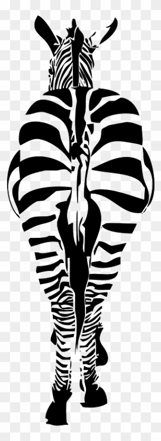 Zebra From A Rear Clipart - Eds Awareness Month 2019 - Png Download