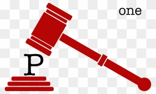 Gavel P One - Transparent Background Gavel Clip Art - Png Download