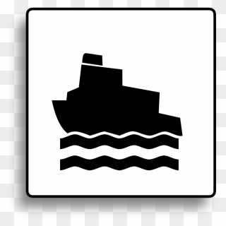 Ferry Icon For Use With Signs Or Buttons - Clipart Ferry - Png Download