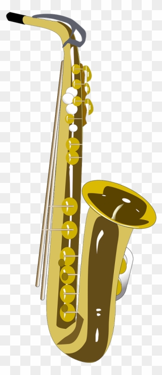 Saxophone Music Musical - Cartoon Alto Saxophone Png Clipart