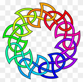 Knot Clipart Rainbow - Celts Patterns - Png Download