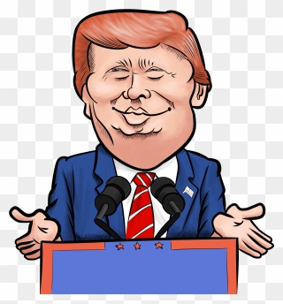 Podium Clipart Person - Trump Clipart Podium - Png Download