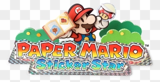 Paper Mario Sticker Star Logo Clipart