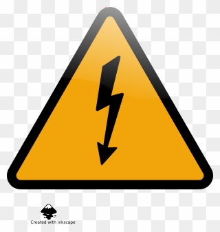 High Voltage Big Image - Caution Logo Png Clipart