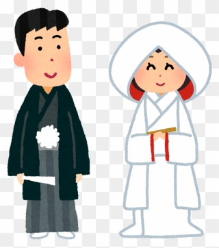 Japanese Wedding Cartoon Clipart