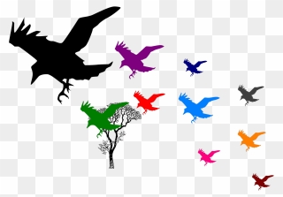 Transparent Flock Of Crows Png Clipart