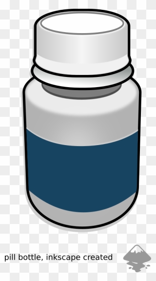 Clipart - Pill Bottle - Small Bottle Of Medicine - Png Download