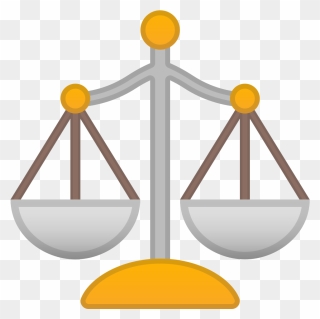 Transparent Balancing Scales Clipart - Justicia Emoji - Png Download