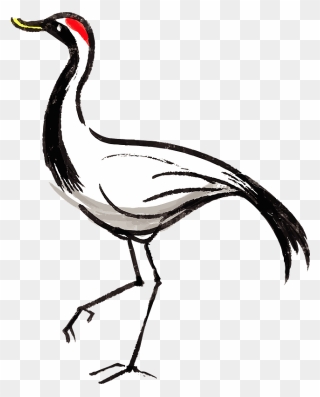 Red-crowned Crane Clipart - Crane - Png Download