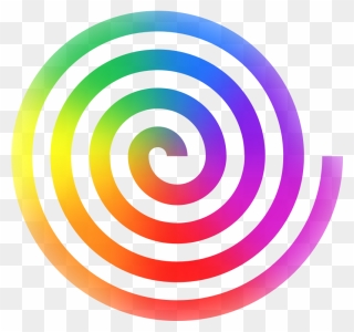 Rainbow Spiral Clipart - Png Download