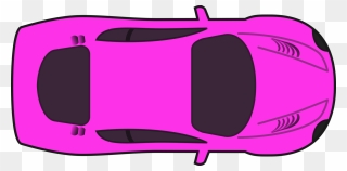 Pink,area,purple - Race Car Top Down Clipart - Png Download