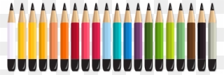 Colorful Crayons Png Download - Crayons In A Line Png Clipart