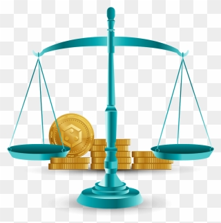 Image Of A Balanced Scale With Smartcrowd Money - Playground Clipart