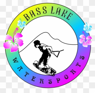 Bass Lake Watersports Pines Marina Hawaiin Logo Clipart