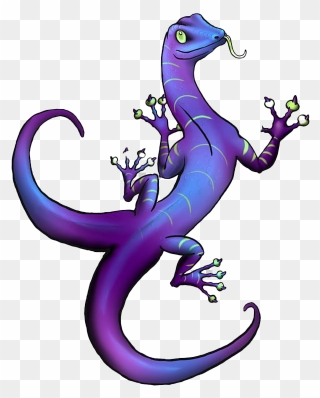 Purple Lizard Png Hd - Lizard Clipart