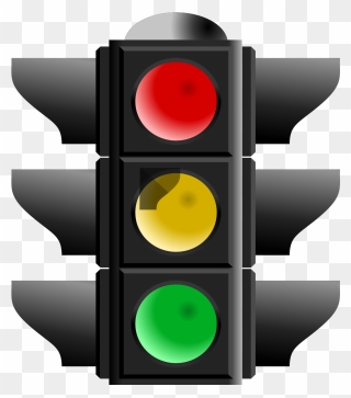 Orange Traffic Light Icon Clipart