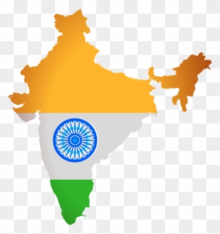 India Flag Clipart Png - Himachal Pradesh On India Map Transparent Png