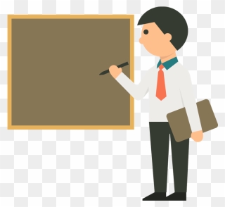 Picture Library Stock Board Clip Writting - Teacher With Board Png Transparent Png