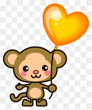 Monkey Balloon Animal Clipart - Png ตกแต่ง Transparent Png