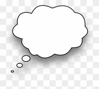 Transparent Background Thought Bubble Png Clipart