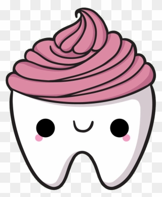 My Sweet Tooth Bakery - Cute Drawings Of Teeth Pink Clipart