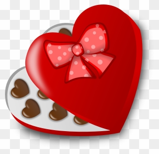 Box Of Chocolates Clip Art - Valentine Candy Clipart - Png Download