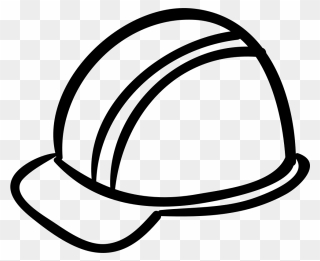 Cap Outline Hand Drawn Construction Tool Svg Png Icon - Construction Cap Icon Png Clipart