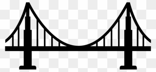 Golden State Bridge Png - Suspension Bridge Clip Art Transparent Png