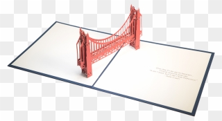 Paper Golden Gate Bridge Model Clipart