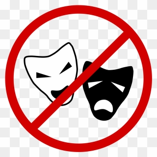 No Halloween Mask Allowed Sign Clipart
