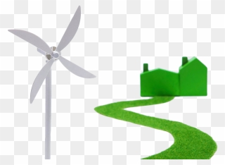 Transparent Wind Turbines Clipart - Wind Power - Png Download