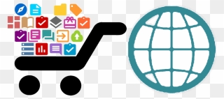 Clipart Map Sst - Global Market Logo - Png Download