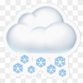 #overlay #overlays #cloud #storm #emojioverlay #emoji - Snow Emoji Png Clipart