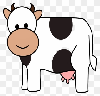 Smiling Cow Clipart - Happy Cow Transparent - Png Download