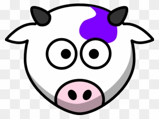 Cartoon Cow Face - Cartoon Cow Drawing Face Clipart