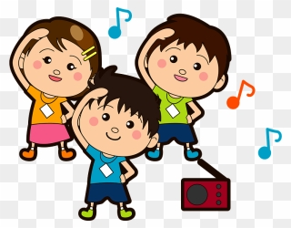Children Radio Exercises Clipart - Clip Art Of Child Exercising - Png Download