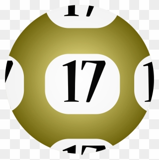 #17 Lotto Ball Clip Arts - 17 Ball - Png Download