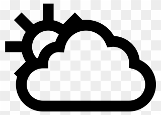 Transparent Cloudy Clipart - Icon - Png Download