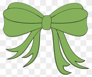Download Green Christmas Bow Clipart - Green Bow Clip Art - Png Download
