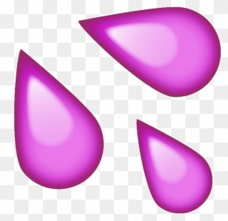 Respect The Drip 💦 - Water Drops Emoji Png Clipart