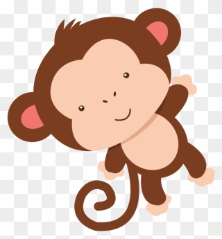 Tall Clipart Monkey - Baby Shower Baby Monkey Clipart - Png Download
