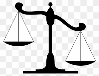 Lady Justice Measuring Scales Clip Art Judge - Scales Of Justice - Png Download