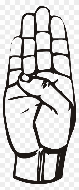 Sign Language B Clipart - Png Download