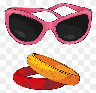 And Sunglasses Jadeite Bracelets Png File Hd Clipart - Sunglasses Transparent Png