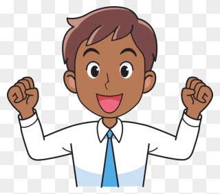 Hand Emoji Clipart Fist Pump - Happy Animated Man .png Transparent Png