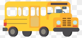School Bus Transport Clip Art - Transparent Background School Bus Clipart - Png Download