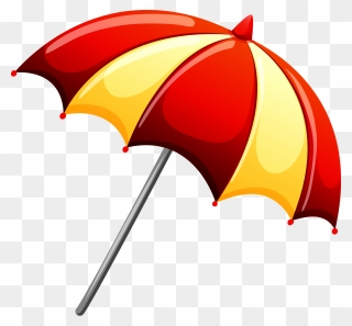 Clip Umbrellas Personal - Red And Yellow Umbrella Clipart Png Transparent Png