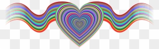 Heart Ribbons Clip Arts - Ribbon Heart Clipart Png Transparent Png