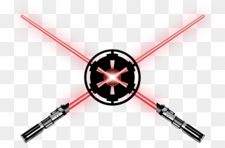 Anakin Skywalker Lightsaber Star Wars Galactic Empire - Star Wars Crossed Red Lightsaber Clipart